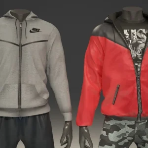 Dual-Style Performance Zip-Up Hoodies (Custom Design)