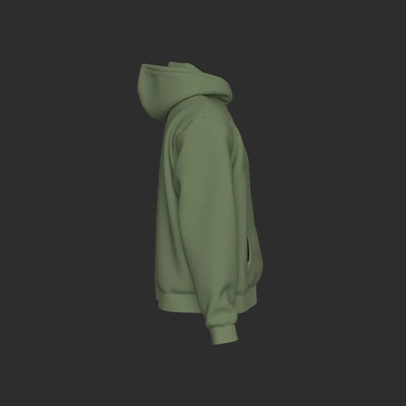 Olive Green Classic Unisex Hoodie - Image 4