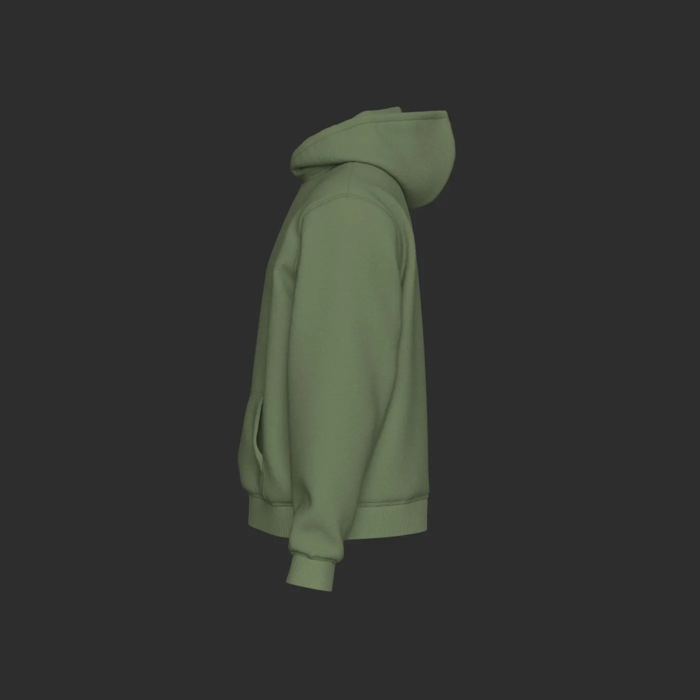 Olive Green Classic Unisex Hoodie - Image 2