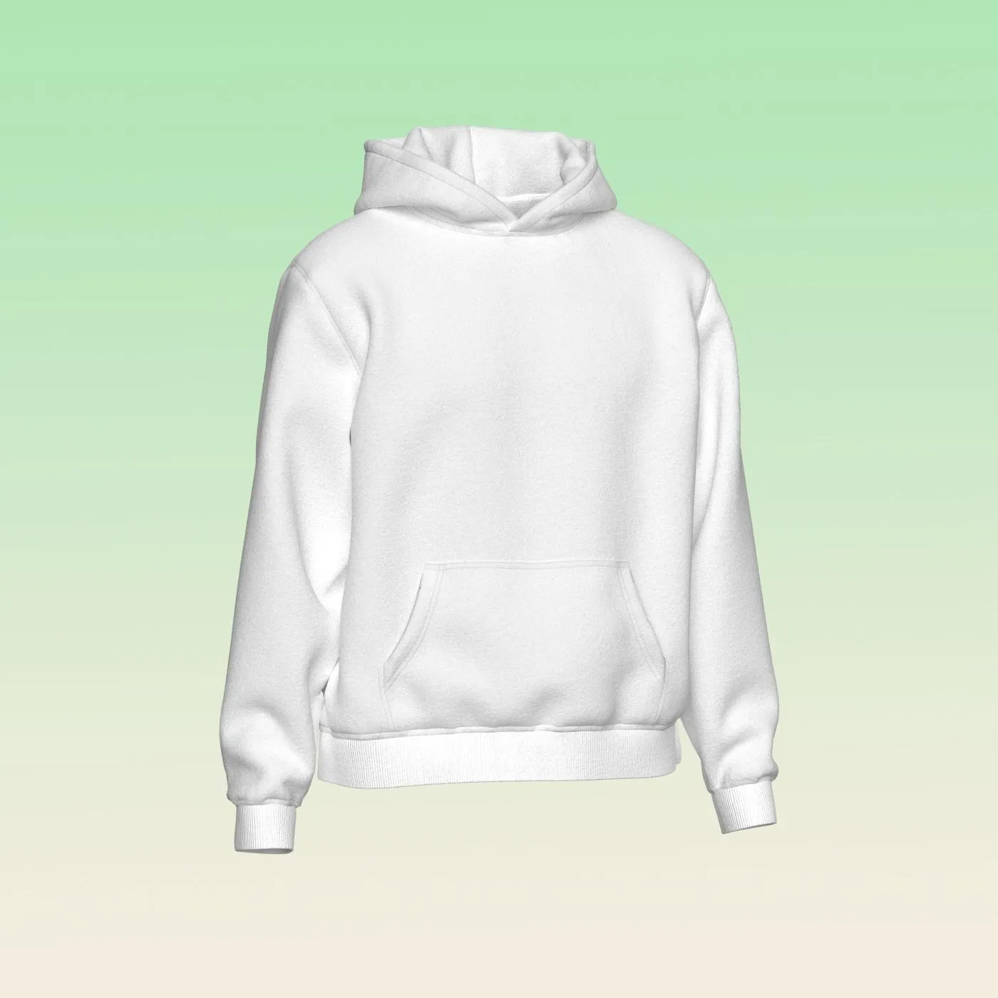 Custom White Sublimation-Ready Unisex Hoodie - Image 3