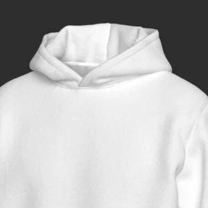 Custom White Sublimation-Ready Unisex Hoodie